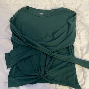 Pink Long Sleeve Shirt | Green | Size M